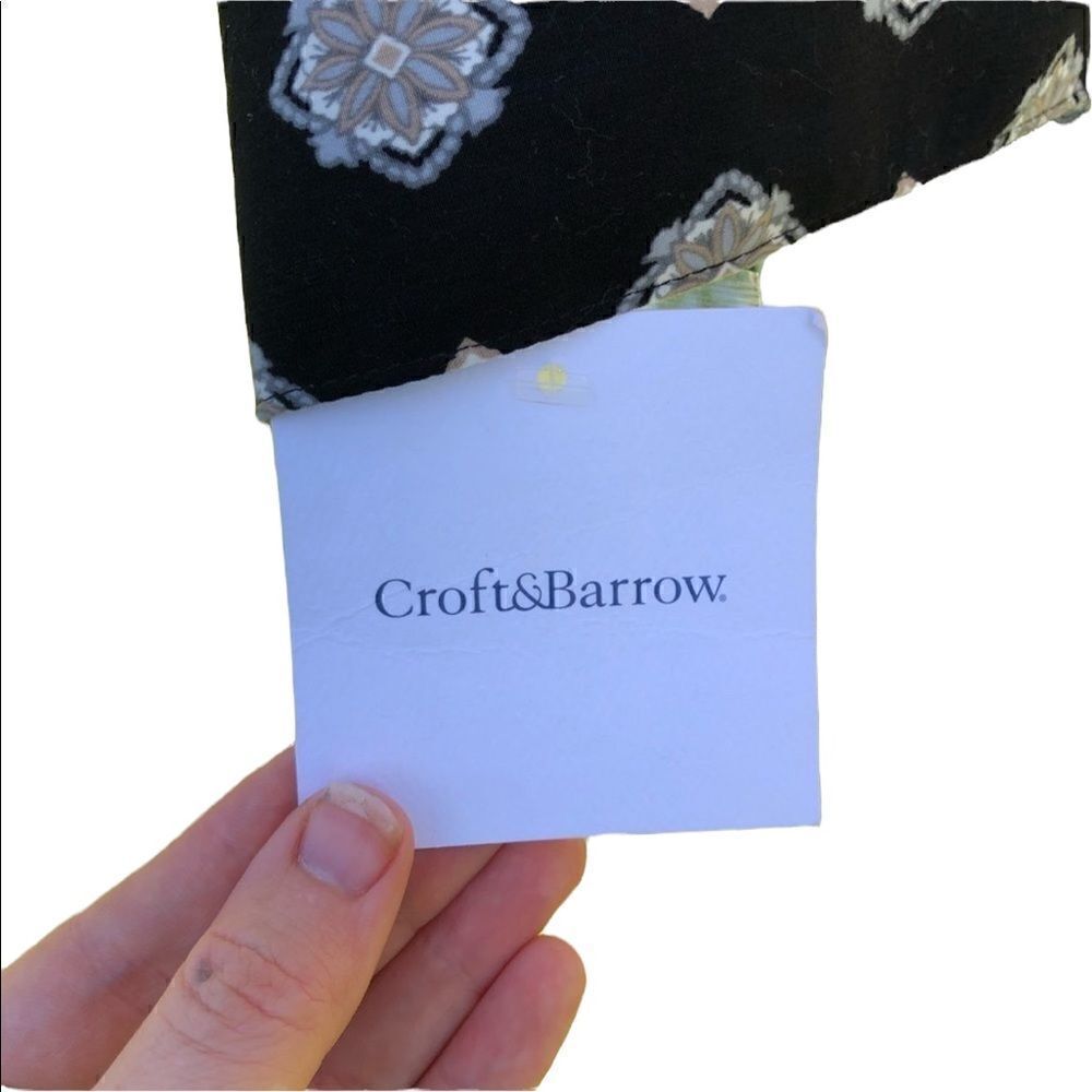 NWT CROFT & BARROW Collared Button Down Top SZ 2X - Picture 6 of 8